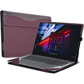Laptop Cover for Lenovo ThinkBook 14 Gen 6| ThinkBook 14 Gen 7 14 inch PU Leather Notebook Sleeve Detachable Protective Back Shell (Dark Gray)
