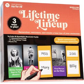 Lifetime Lineup - Fun Family Card Games for Seniors, Their Families and Care Partners - The Table Top 'Make Your Own' Trivia and Group Story Game