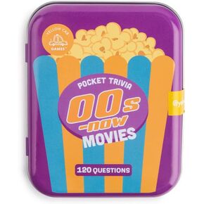 Movies Trivial Pursuit Game - 90's Fun & Challenging Card Game Set 60 Cards with 120 Questions - Easy to Play Pocket Trivia Games for Adults Teenagers