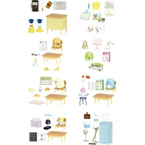Rement San-X Sumikko Gurashi Wakuwaku Sumikko Elementary School, 1 Box, Approx. H 4.5 x W 2.8 x D 2.0 inches (115 x 70 x 50 mm), PVC