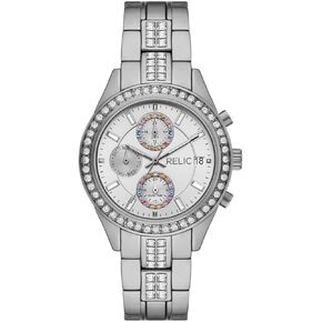 Relic by Fossil Women's Emersyn Rose Gold-Tone Multifunction Boyfriend Bracelet Watch (Model: ZR16023)