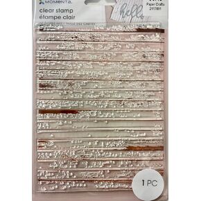 Momenta Wood Plank Clear Stamp A2 Card Size