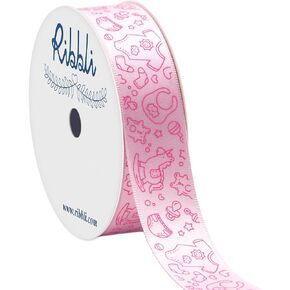 Ribbli Satin Blue Baby Craft Ribbon,7/8-Inch x 10-Yard,Light Blue,Use for Hair Bows,Wreath,Birthday,Baby Shower,Diaper Cake,Gift Wrapping,Party Decoration,All Crafting and Sewing