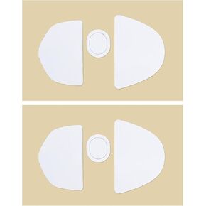 ECSiNG 2 Sets Mouse Skates Mouse Glides Mouse Feet Skates Compatible with Logitech G303 Shroud Edition Gaming Mouse Feet Replacement White