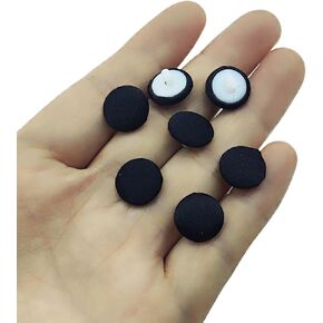 10pcs Ivory Satin Cloth Covered Buttons Round Buttons with Shank for Bridal Wedding Dress Blouse Buttons 12.5mm