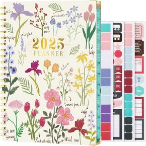 VinTs 2025 Planner,Large Size 8.6X11.6 Weekly & Monthly Planner,Jan.2025 - Dec.2025, 2025 Agenda Organizers with stickers, bookmarks, back pocket for office home school supplies