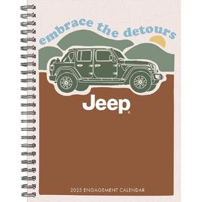 Willow Creek Press Jeep Softcover Weekly Planner 2025 Spiral-Bound Engagement Calendar (6.5" x 8.5")