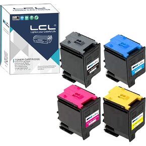 LCL Compatible Toner Cartridge Replacement for Sharp MX-C30 MX-C30NT MX-C30NTB MX-C30NT-B MX-C30NTC MX-C30NT-C MX-C30NTM MX-C30NT-M MX-C30NTY MX-C30NT-Y MX-C301W MX-C250F C300P C300W C301W (KCMY)