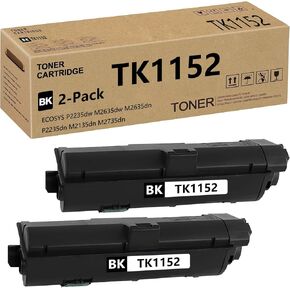 TK 1152 TK1152 Toner Cartridge Replacement for Kyocera TK1152 TK-1152 for ECOSYS P2235dw M2635dw M2635dn P2235dn M2135dn M2735dn Printers 3,000 Pages 2 Pack
