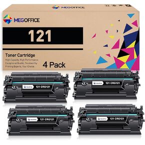 Compatible Toner Cartridge Replacement for Canon 121 CRG-121 CRG121 Black High Yield for Canon imageCLASS D1620 D1650 1620 1650 Printer (Black, 4-Pack)