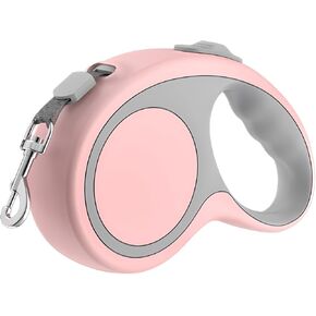 Retractable Dog Leash Pink, Auto Adjustable Extendable Dog Lead Durable and Tangle Free Nylon Tape for Small Medium Pet Dogs Cats Walking, 16FT/5m in Kuwait