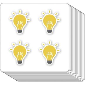 Light Bulb Stickers 1in for Scrapbooking, Arts, Craft, Kids DIY, Calendars Journals 80-Pack