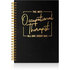 The Best Occupational Therapist 160 Blank Pages Spiral Notebook, OT Graduation Gifts, Therapist Office Must Haves, Funny Gifts for Therapist Boss Leader Supervisor Mentor Coworker