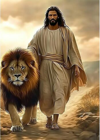 مجموعات الرسم الماسي من CEOVR Jesus، نقاط فنية ماسية لعيد الفصح للبالغين المبتدئين، حفر كامل 5D فن كريستال جوهرة DIY، مجموعات الحرف اليدوية للبالغين الفنون والحرف اليدوية، ديكور حائط للمكتب المنزلي 12 × 16 بوصة in Saudi Arabia