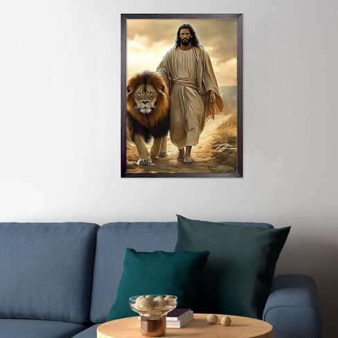 مجموعات الرسم الماسي من CEOVR Jesus، نقاط فنية ماسية لعيد الفصح للبالغين المبتدئين، حفر كامل 5D فن كريستال جوهرة DIY، مجموعات الحرف اليدوية للبالغين الفنون والحرف اليدوية، ديكور حائط للمكتب المنزلي 12 × 16 بوصة in Saudi Arabia