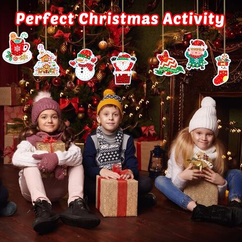 MDCGFOD 5D Diamond Art Stickers for Kids Kits by Numbers Cute Animals Creative Diamond Art for Kids Crafts for Girls Ages 6-12 Easy for Kids Adult Beginners to DIY in Saudi Arabia