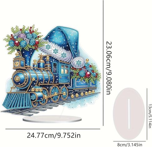 ARTopet DIY Diamond Desktop Ornaments Christmas Snowman Diamond Art Painting Tabletop Ornaments Single Sided Diamond Design Home Decor-Snowman04 in Kuwait