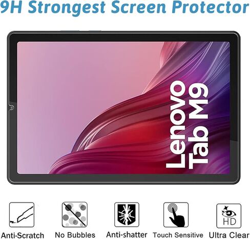 [عبوة من قطعتين واقي شاشة لجهاز Lenovo Tab M11 مقاس 11 بوصة 2024، [مقاوم للخدش] [خالٍ من الفقاعات] طبقة شاشة من الزجاج المقوى in Kuwait