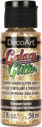 DecoArt Galaxy Glitter Acrylic Paint 2oz-Starburst-Champagne,Gold,59ml in Saudi Arabia