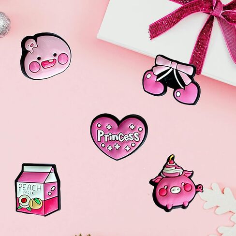 25 قطعة زينة وردية ساحرة لإكسسوارات السدادات دبابيس للفتيات والنساء هدايا وردية لطيفة، إكسسوارات زينة أحذية وردية in Kuwait