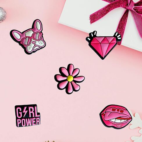 25 قطعة زينة وردية ساحرة لإكسسوارات السدادات دبابيس للفتيات والنساء هدايا وردية لطيفة، إكسسوارات زينة أحذية وردية in Kuwait