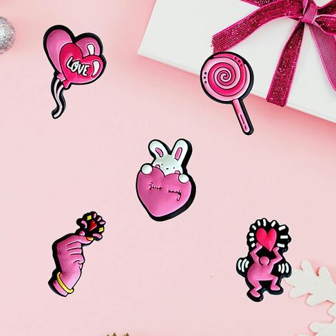 25 قطعة زينة وردية ساحرة لإكسسوارات السدادات دبابيس للفتيات والنساء هدايا وردية لطيفة، إكسسوارات زينة أحذية وردية in Kuwait