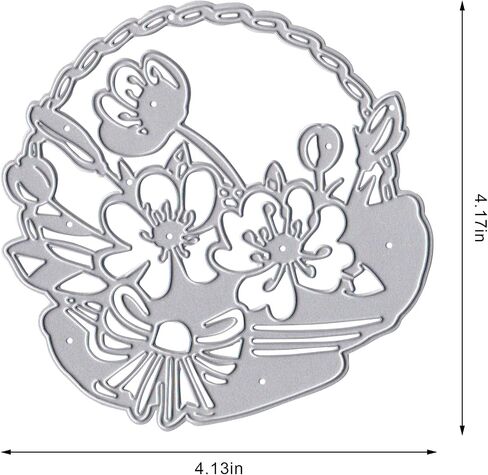 Hying Butterfly Wreath Frame Cutting Dies for Card Making, Floral Butterfly Die Cuts Circle Background Dies Stencils Embossing Template for Craft Scrapbooking DIY Photo Album Decorations in Kuwait