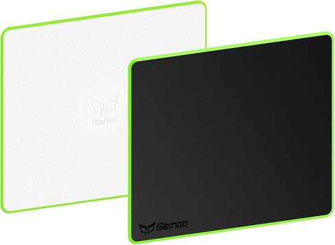 Metal Aluminum Mouse Pad Premium Hard Double Side Waterproof Ultra Smooth Office Supplies Blap Mousepad Fast and Accurate Control for Office and Game Laptop (Black, 11.81X9.45in) in Saudi Arabia