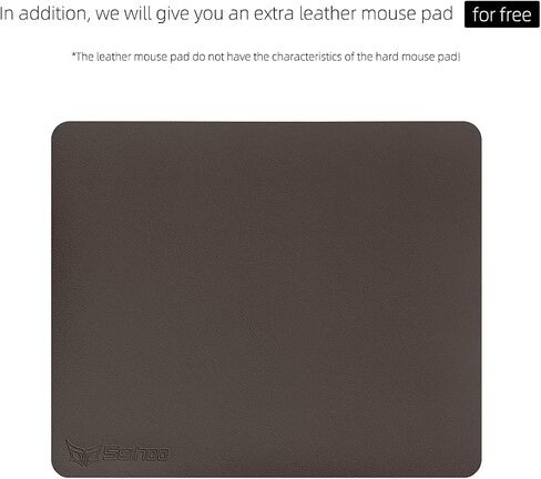 Metal Aluminum Mouse Pad Premium Hard Double Side Waterproof Ultra Smooth Office Supplies Blap Mousepad Fast and Accurate Control for Office and Game Laptop (Black, 11.81X9.45in) in Saudi Arabia