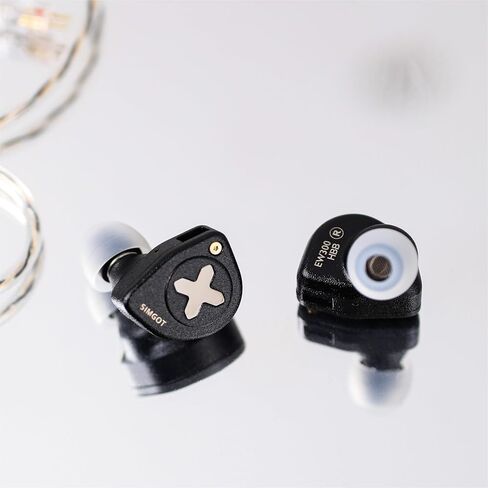 Linsoul SIMGOT EW300 1DD+1Planar+1PZT محرك هجين في شاشة الأذن، سماعات أذن سلكية IEM، سماعات أذن للألعاب مع فوهات قابلة للفصل، كابل OFC IEM مطلي بالفضة للموسيقي الصوتي (EW300 DSP) in Kuwait