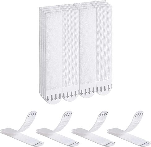 Ainiv 32-Pairs(64 Strips) Large Picture Hanging Strips Heavy Duty, Adhesive Hook and Loop Mounting Tapes Damage Free No Nails Picture Hangers for Frame Hanging Poster Strips Christmas Decorations in Saudi Arabia
