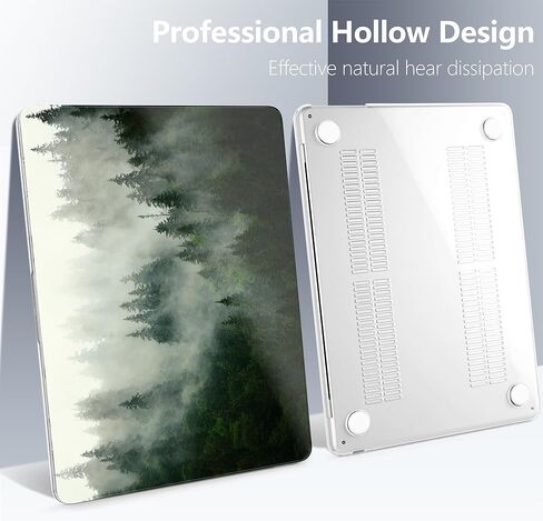 Batianda Case for 15-inch MacBook Air 2024 M3 2023 M2 Chip Model A3114/A2941, Unique Designed Protective Plastic Hardshell & Keyboard Cover -Durable Scratch-Resistant, Scientific Formula in Kuwait