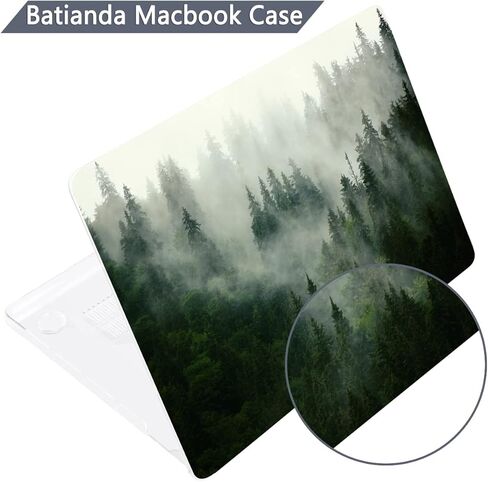 Batianda Case for 15-inch MacBook Air 2024 M3 2023 M2 Chip Model A3114/A2941, Unique Designed Protective Plastic Hardshell & Keyboard Cover -Durable Scratch-Resistant, Scientific Formula in Kuwait
