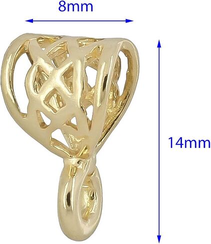 1PC Sterling Silver Pendant Clasp Bail Connector Slider for DIY Jewelry Pendant in Saudi Arabia