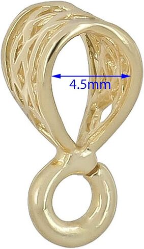 1PC Sterling Silver Pendant Clasp Bail Connector Slider for DIY Jewelry Pendant in Saudi Arabia