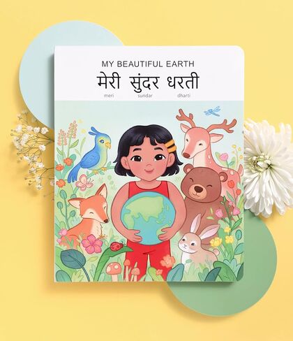 Bilingual Hindi-English Interactive Children's Book | Learn Hindi | Dry-Erase Writeable with Lift-The-Flaps and Audiobook (My Beautiful Earth) in Saudi Arabia
