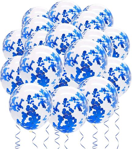 Orange Purple Confetti Balloons 25 Pcs, 12 Inch Thickened Clear Latex Balloon with Confetti Inside for Halloween Party Decorations Birthday Baby Shower Bridal Shower Decoration Supplies in Kuwait