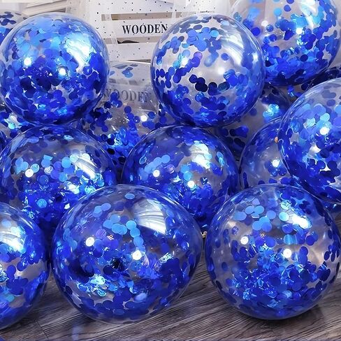 Orange Purple Confetti Balloons 25 Pcs, 12 Inch Thickened Clear Latex Balloon with Confetti Inside for Halloween Party Decorations Birthday Baby Shower Bridal Shower Decoration Supplies in Kuwait