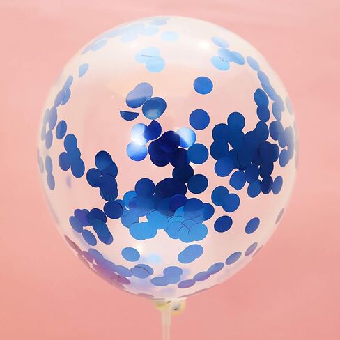 Orange Purple Confetti Balloons 25 Pcs, 12 Inch Thickened Clear Latex Balloon with Confetti Inside for Halloween Party Decorations Birthday Baby Shower Bridal Shower Decoration Supplies in Kuwait
