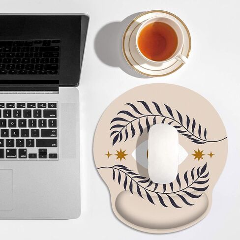 Britimes Ergonomic Mouse Pad with Wrist Support Pink Human Skeleton Skull Non-Slip Rubber Base Mousepad for Home Office Gaming Working Computers Laptop Easy Typing & Pain Relief in Kuwait
