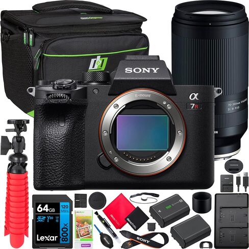 Sony a7R IV Full Frame Mirrorless Camera Body ILCE-7RM4A/B Filmmaker's Bundle Including DJI RS 3 Mini Gimbal Stabilizer Kit + Deco Gear Photography Backpack + 64GB High Speed Card & Software in Saudi Arabia