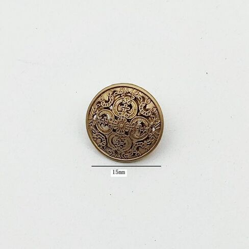 25PC Sewing Metal Buttons with Shank Buttons for Clothing DIY Sewing Scrapbooking Crafts Decorations - Black 20mm in Kuwait