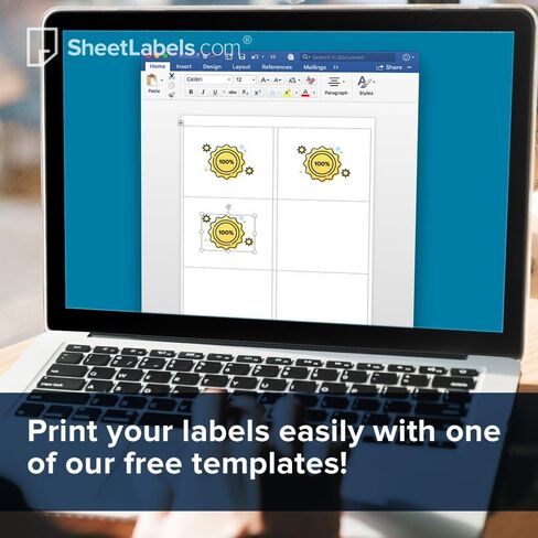 2" White Gloss Round Labels, for Inkjet Printers Only, More Labels Per Sheet, 500 Labels in Saudi Arabia