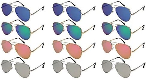 Edge I-Wear 12 Pack Bulk Wholesale Sunglass Men Pilot Aviator Sunglasses Spring Hinge in Kuwait