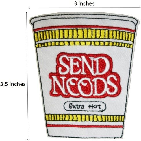 PatchShake 3.5'' Send Nudes Embroidered Hook and Loop Patch, Funny Meme Patch, Tactical Backpack DIY in Saudi Arabia