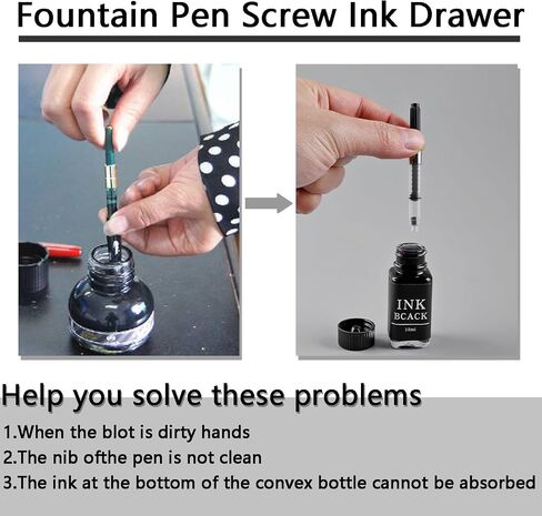Fountain Pen Screw Ink Drawer Ink Converter Screw-in Style Universal European Standard 2.6mm Converter for Writing and Correction Supplies (20pcs) in Saudi Arabia