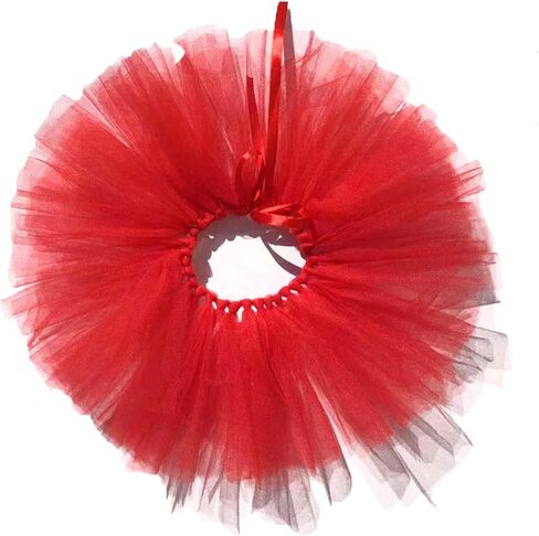 Dog Tutu Pet Dog Pink Lace Skirt Princess Tutu for Large Medium Small Dogs Dress Halloween Costume Cats Outfit Birthday Wedding Party Photo Prop SuppliesDDQ01 (Red) in Saudi Arabia