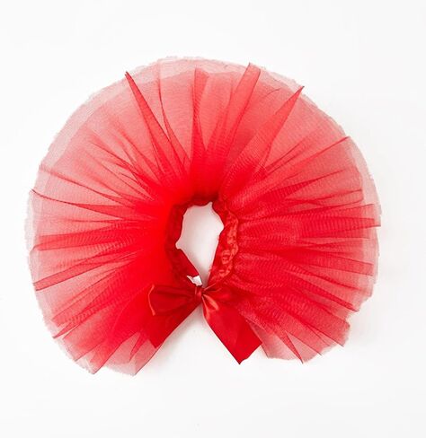 Dog Tutu Pet Dog Pink Lace Skirt Princess Tutu for Large Medium Small Dogs Dress Halloween Costume Cats Outfit Birthday Wedding Party Photo Prop SuppliesDDQ01 (Red) in Saudi Arabia