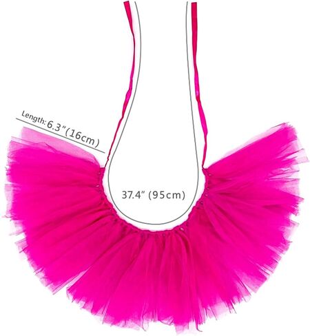 Dog Tutu Pet Dog Pink Lace Skirt Princess Tutu for Large Medium Small Dogs Dress Halloween Costume Cats Outfit Birthday Wedding Party Photo Prop SuppliesDDQ01 (Red) in Saudi Arabia