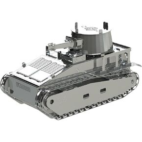 METAL-TIME Model LEICHTTRAKTOR VS.KFZ.31, 3D Puzzles for Adults or Teens, DIY Metal Puzzle Model Kit, 3D Metal Model Brain Teaser Puzzle - Great Gift Idea, 38 PCS.
